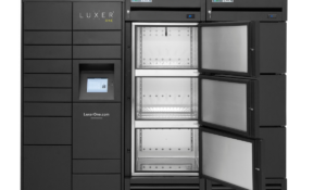 Luxor Lockers with the Doors open to show the inside of them